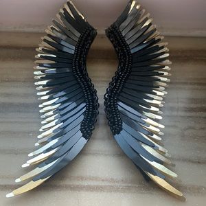 Mignonne Gavigan Black and Gold Madeline Earrings